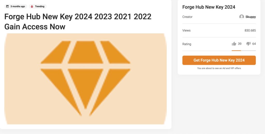 How To Get Forge Hub Script Key (March 2025)